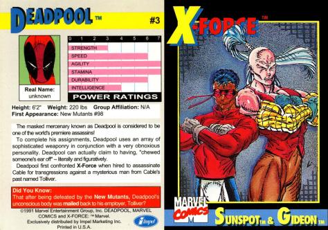 X-Force Promo Cards (1991) - Page 6