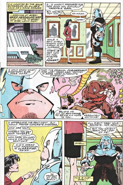 That classified shtick would never work if she knew that was her son. 