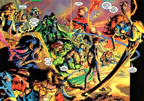 The End of the Age of Marvels and Scott Summers just looks constipated.