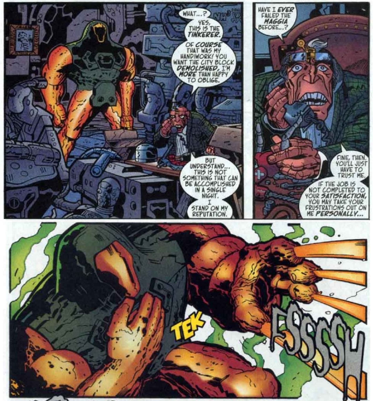 If you touch your chest, hear a “tek” sound, and begin spewing acid from your fingertips then you were probably not invented by someone who left to create Brigade.