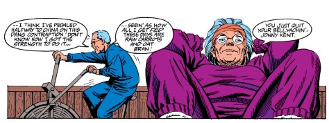 I realize now just how much I never wanted to see Martha Kent from that position. At least Jonathan’s being heart healthy, despite that battle being unwinnable.