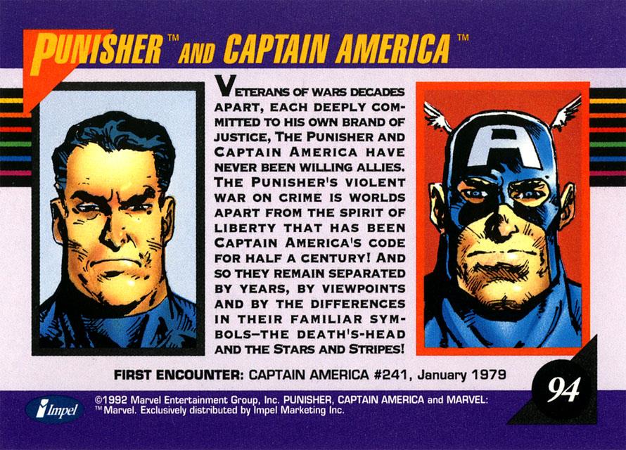 Marvel Universe Trading Cards - Series III (1992) - Page 188